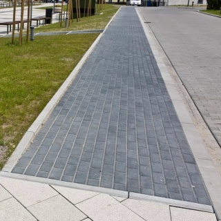 Kostka brukowa Holland gr.8cm, grafitowy, czerwony