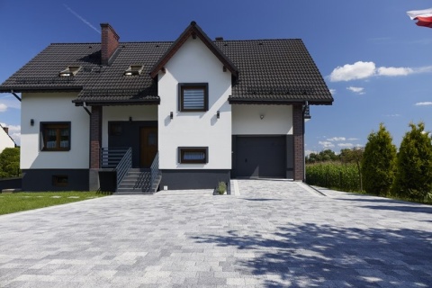 Kostka brukowa Bruk prosty, grafenit jasny, ciemny, orzech jasny, ciemny